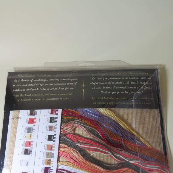 Dimensions Gold Collection Romantic Floral Cross Stitch Kit 16x13 Violin Flower - Picture 13 of 16